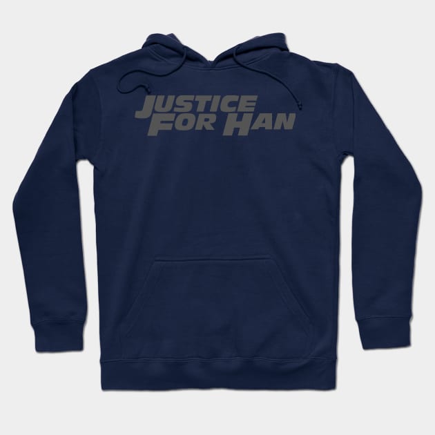 Justice for Han (gray) Hoodie by HanSeoulOh